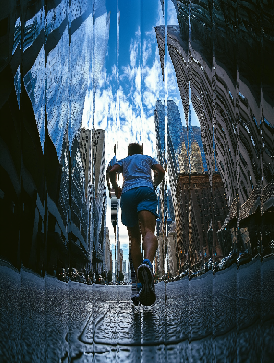 runner in the city